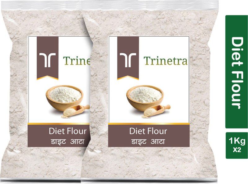 Trinetra Best Quality Diet Flour / Diet Atta 1Kg Pack of 2  (2 kg, Pack of 2)