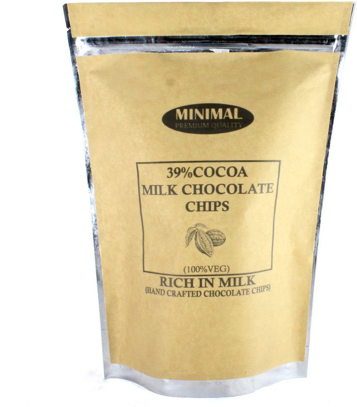 Minimal Milk Chocolate Chips(39% Cocoa)_250 g Truffles  (250 g)