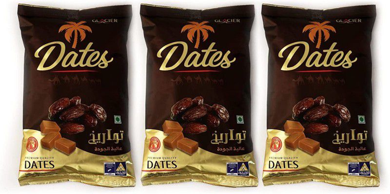 Glacier Dates Toffee Combo | Stuffing with Rich Cream Toffee Bites  (3 x 325 g)