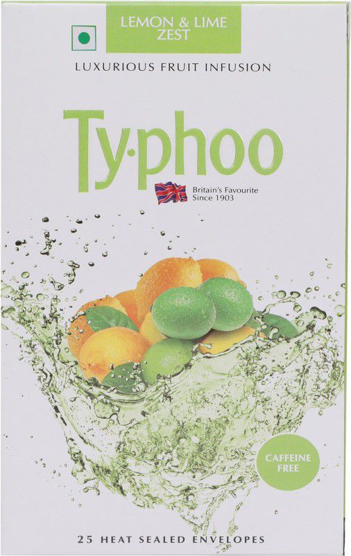 typhoo Luxurious Fruit Zest Lemon, Lime Infusion Tea Bags Box  (25 Bags)