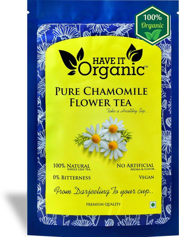 Have It Organic Pure Chamomile Flower Tea Chamomile Herbal Tea Pouch  (50 g)