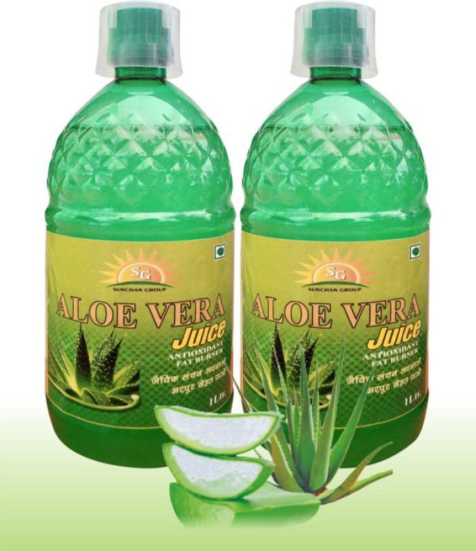 Sunchan Group Aloevera Juice Pure Oraganic Herbal 1000 X 2 ML  (2 x 1000 ml)