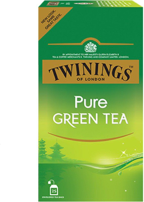 TWININGS Green Tea, 25 Tea Bags Green Tea Bags Box  (50 g)