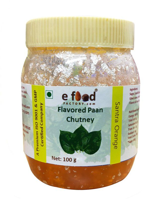 E Food Factory Santra Orange Flavored Paan Chutney 100 g In Pet Jar Chutney Paste  (100 g)