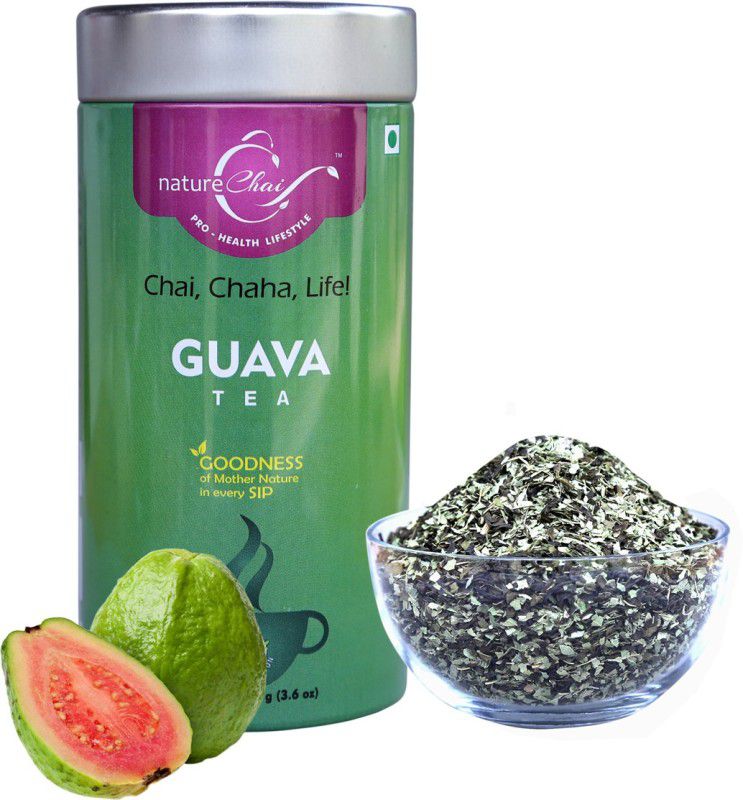 Nature Chai GUAVA GREEN TEA - TIN CAN Guava Tea Tin  (100 g)