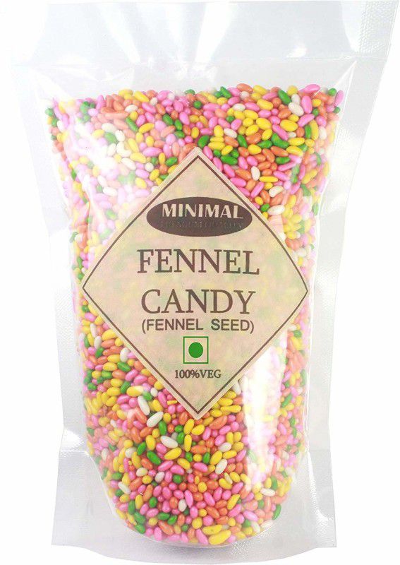 Minimal Sugar Coated Fennel Seeds/Fennel Candy/Sugar multicolour Mouth Freshener  (1 kg)