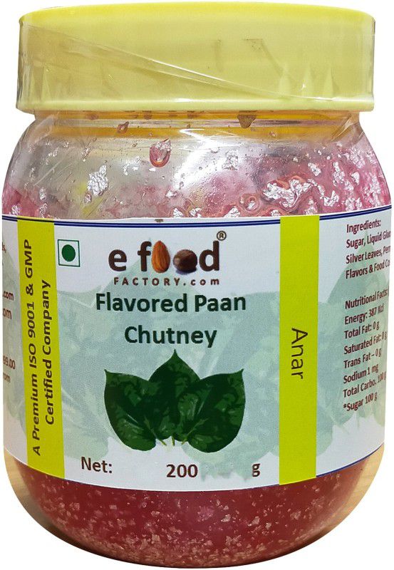 E Food Factory Anar Flavored Paan Chutney 200g In Pet Jar Chutney Paste  (200 g)