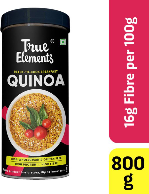 True Elements Gluten Free Quinoa - High Protein, High Fibre Quinoa, Ready to Cook Breakfast Quinoa  (800 g)