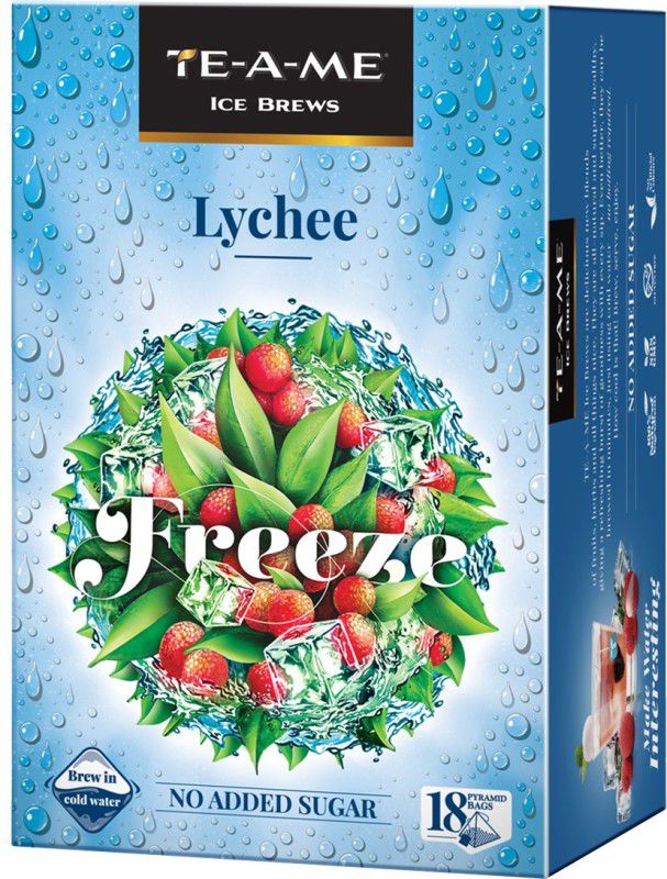 TE-A-ME Freeze Lychee Iced Tea Box  (18 Bags)