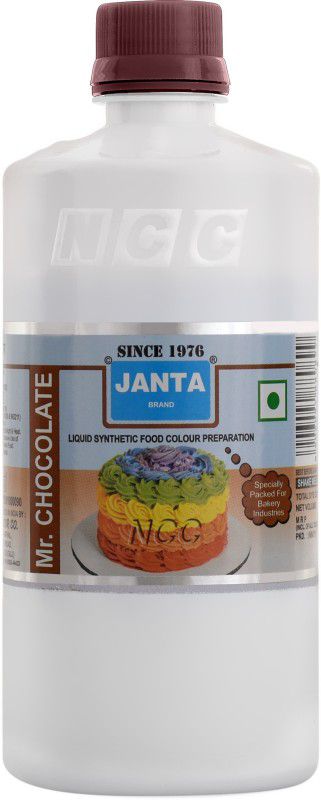 JANTA Chocolate Synthetic Liquid Food Colour for Dairy Products, Snack Foods, Ice Cream, Soups, Jams, Pickles, Sweets Brown  (500 ml)