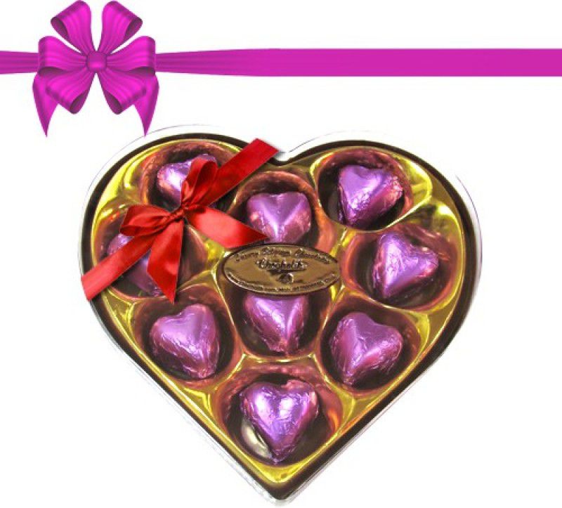 Chocholik Classic Heart Shape Nicely Decorated Chocolate Truffles  (108 g)