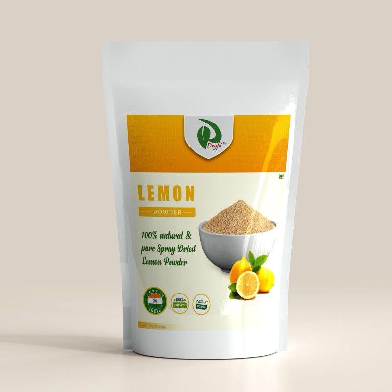 Dryfii Natural Spray Dried Organic Lemon Powder (Nimbu) No Preservatives Vegan Gluten Free Ready To Use (250g)  (250 g)