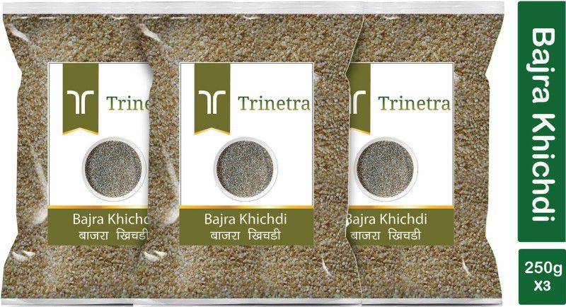 Trinetra Best Quality Bajra Khichdi (Pearl Millet Khichdi)-250gm (Pack Of 3) Pouch  (3 x 250 g)