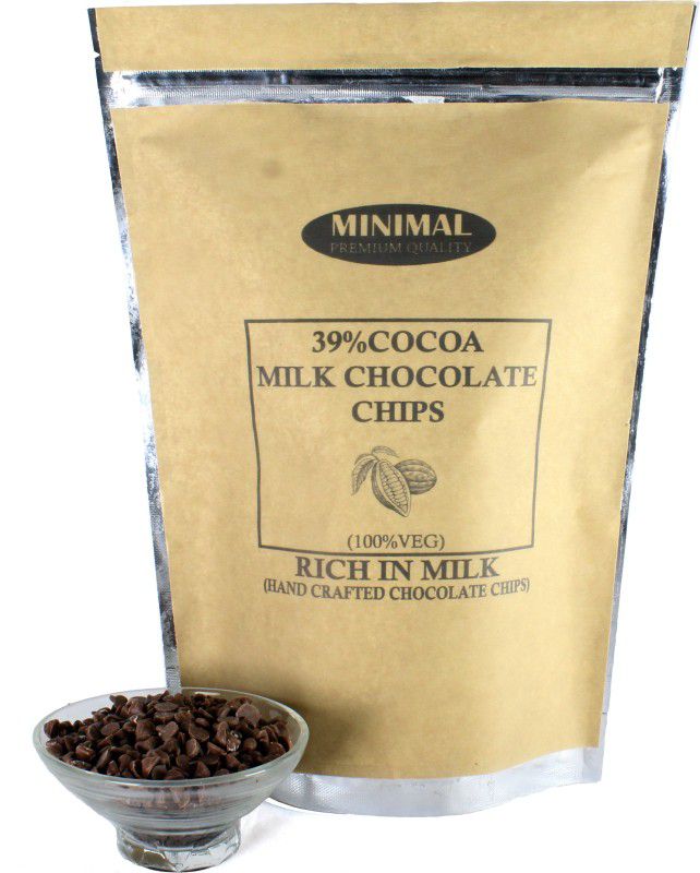 Minimal Milk Chocolate Chips(39% Cocoa),1Kg Truffles  (1 kg)