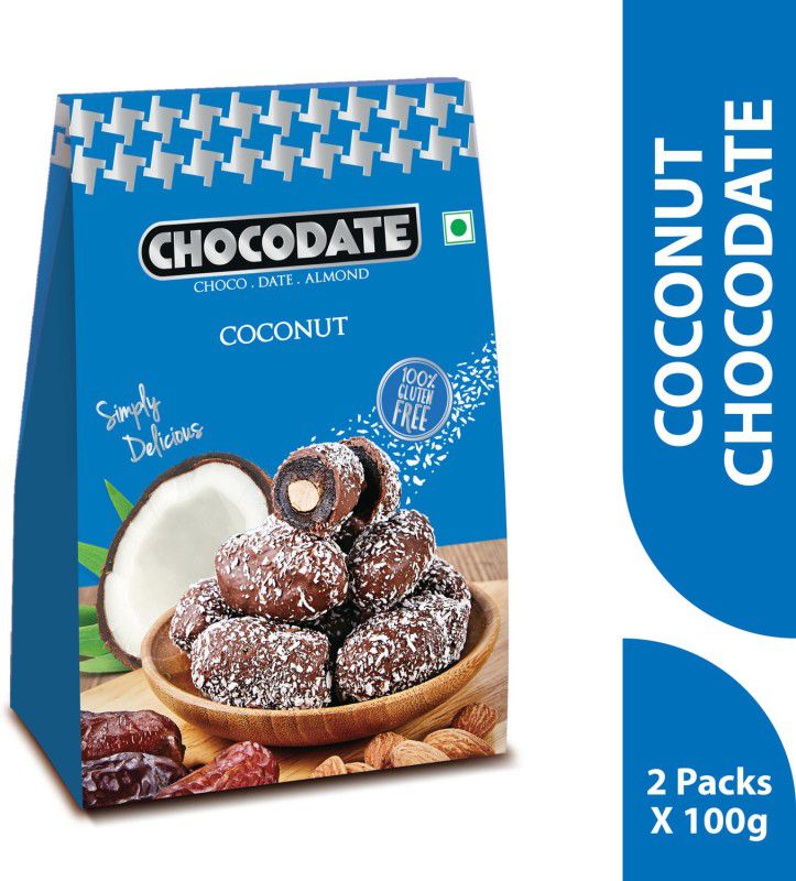 Chocodate Coconut, 100gm Box (Pack of 2) Bars  (2 x 100 g)