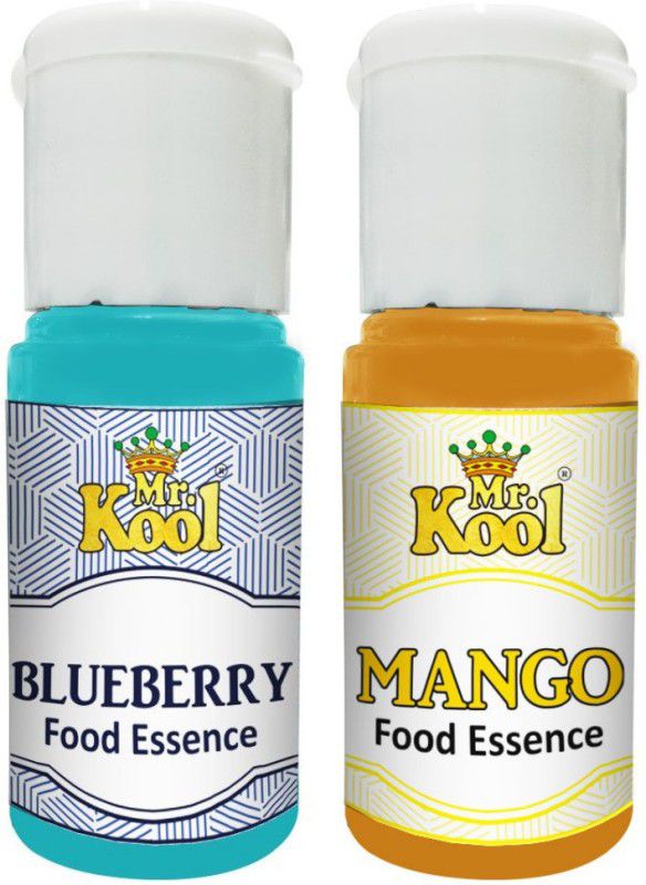 Mr.Kool Food Essence Blueberry, Mango 20 ML Pack Of 2. Essence For Cake,Cookie, Ice Cream , Sweets Blueberry Liquid Food Essence  (40 ml)