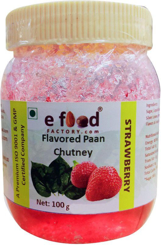 E Food Factory Strawberry Flavored Paan Chutney 100 g In Pet Jar Chutney Paste  (100 g)