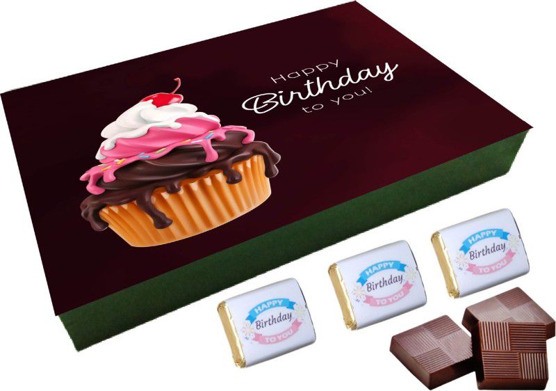 RUN TOY HAPPY BIRTHDAY(136), 12pcs Chocolate Gift Box, (12 Cavity) Truffles  (12 Units)