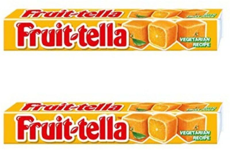 Fruit-tella Orange Tangy Flavor Chocolate (IMPORTED FROM UAE) Truffles  (2 x 45 g)
