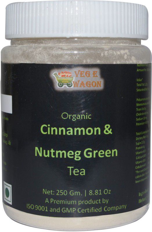 Veg E Wagon Organic Cinnamon&Nutmeg Green Tea 250 In Pet Jar Cinnamon Green Tea Plastic Bottle  (250 g)