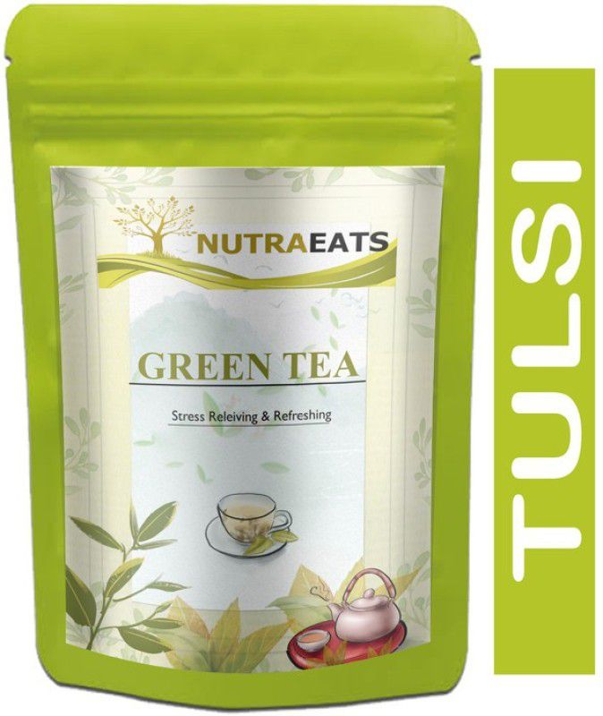 NutraEats Green Tea for Weight Loss | 100% Natural Green Loose Leaf Tea | Tulsi Flavor Green Tea Pouch Ultra (T1285) Green Tea Pouch  (450 g)