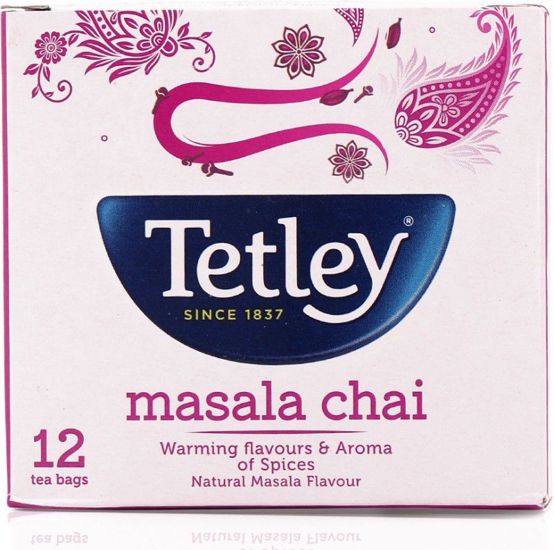 Tetley Masala Tea Bags Box  (12 Bags)
