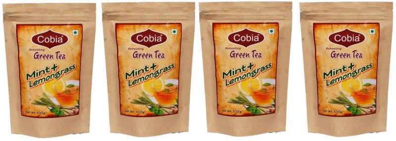 Cobia GREEN TEA (MINT + LEMONGRASS) Mint, Lemon Grass Green Tea Pouch  (4 x 100 g)