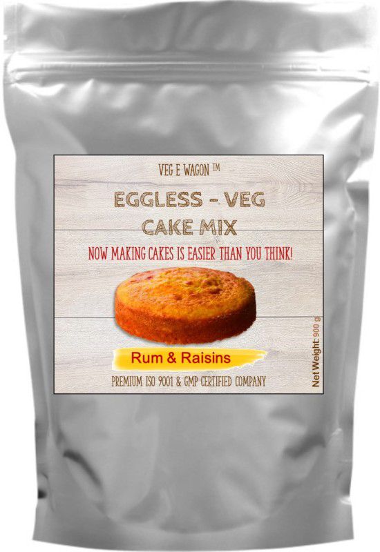Veg E Wagon Eggless Veg Cake Mix - Rum and Raisins 900 g 900 g