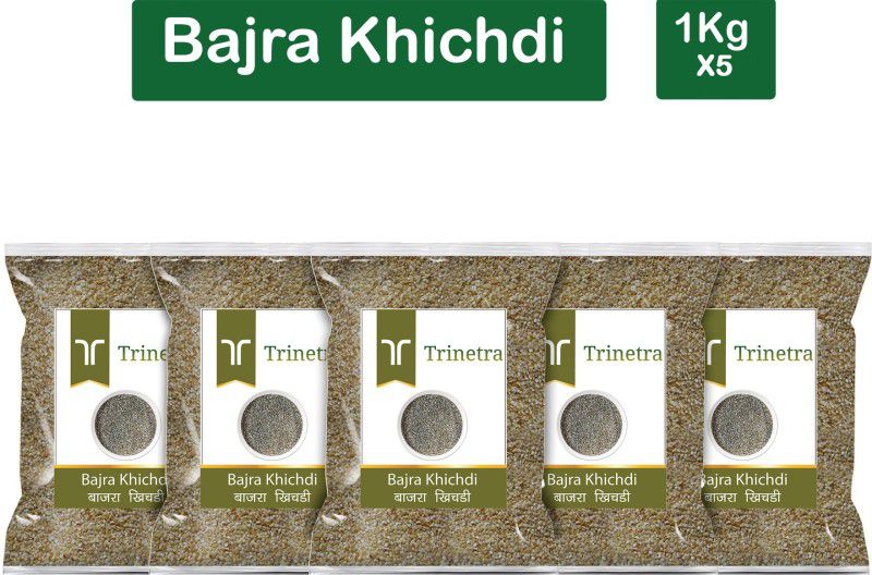 Trinetra Best Quality Bajra Khichdi (Pearl Millet Khichdi)-1Kg (Pack Of 5) Pouch  (5 x 1000 g)