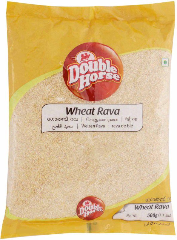 Double Horse Wheat Rava  (500 g)