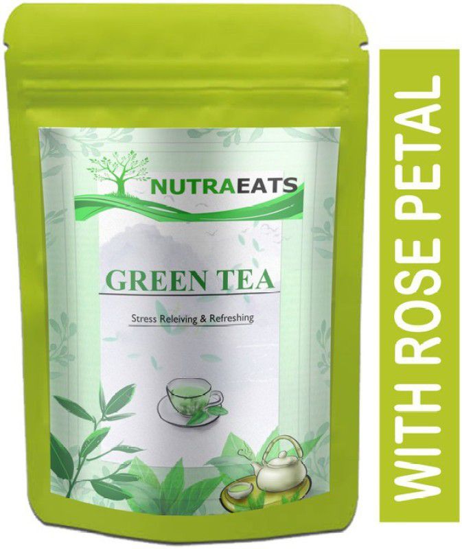 NutraEats Green Tea for Weight Loss | 100% Natural Green Loose Leaf Tea | Pure Green Tea with No Additives Unflavoured Green Tea Pouch Pro (T1159) Green Tea Pouch  (400 g)
