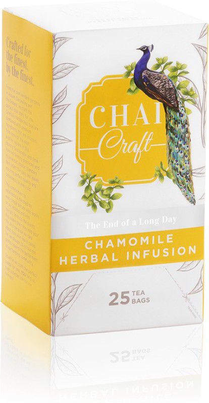 Chai Craft Premium Soothing Herbal Infusion for Easing Stress and Anxiety Chamomile Herbal Infusion Tea Bags Box  (25 Bags)