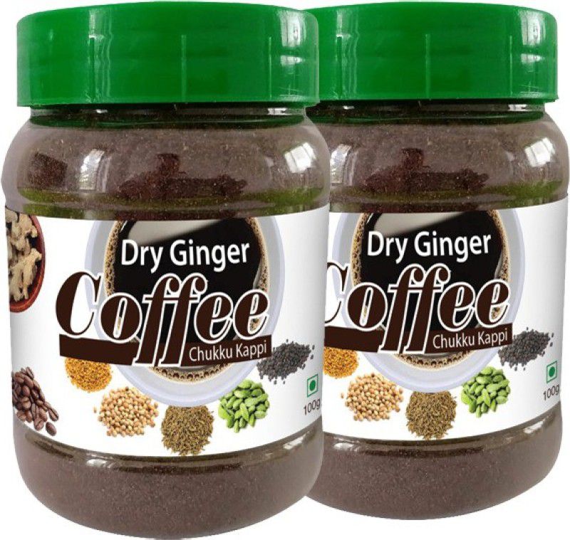 Kerala Naturals Dry Ginger Coffee Powder/Chukku Kappy Powder -Traditional Coffee with Premium Quality Ingredients-200 gm (100gm x Pack of 2) Instant Coffee  (2 x 100 g, Ginger Flavoured)