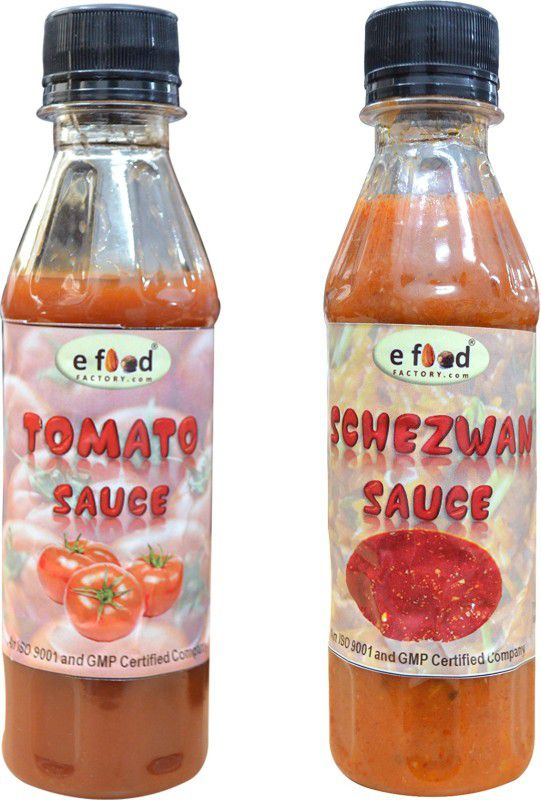 E Food Factory Tomato sauce & Schezwan sauce 200 g pack of 2 Sauces  (2 x 100 g)