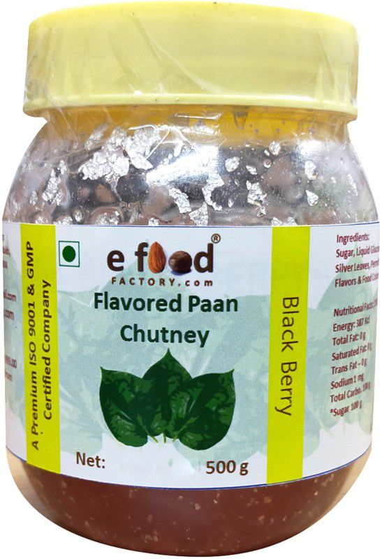 E Food Factory Black Berry Flavored Paan Chutney 500g In Pet Jar Chutney Paste  (500 g)