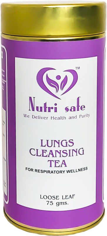 Nutri Safe Lungs Cleansing Green Tea For Respiratory Wellness(Pack of 1) Unflavoured Green Tea Mason Jar  (75 g)