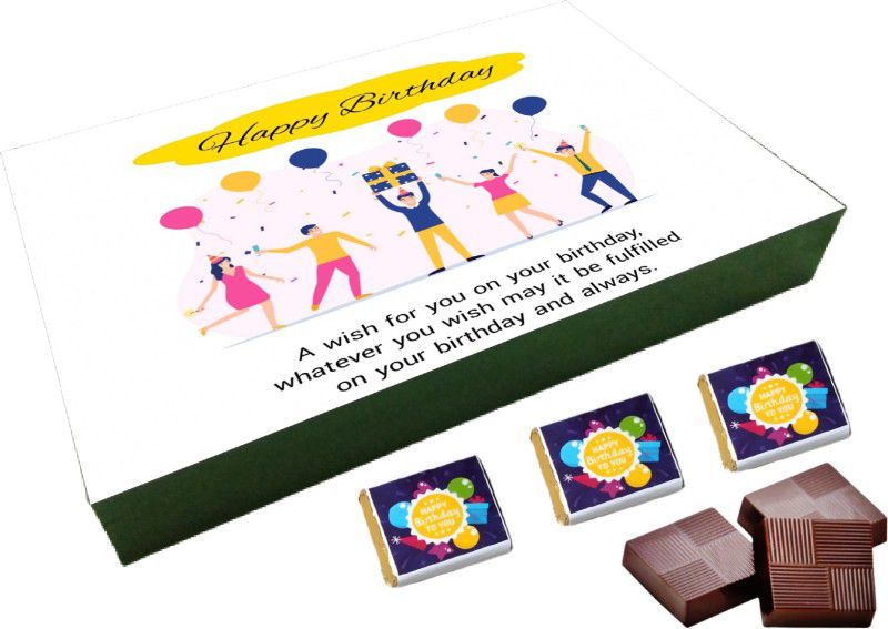 RUN TOY HAPPY BIRTHDAY(135), 12pcs Chocolate Gift Box, (12 Cavity) Truffles  (12 Units)