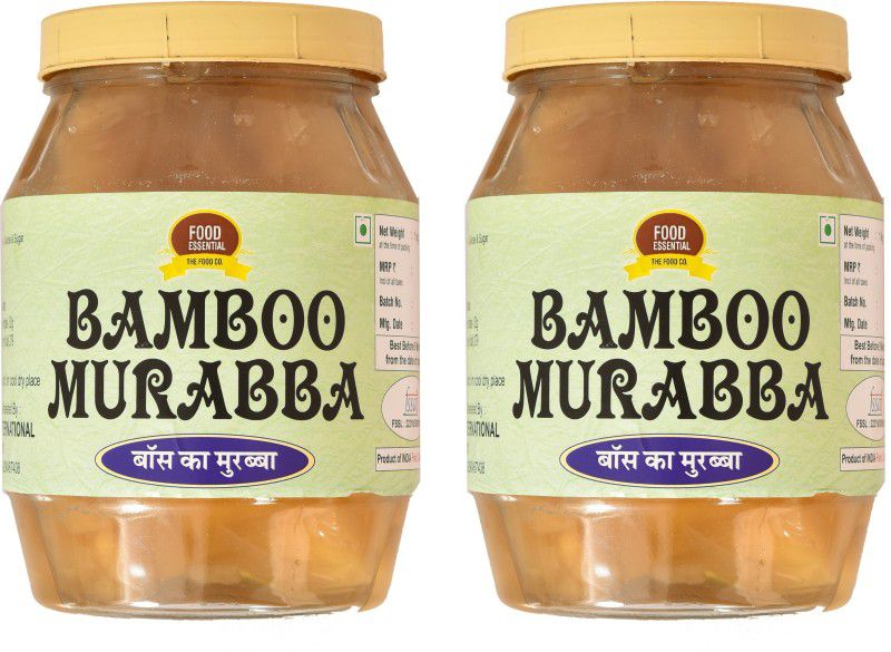 FOOD ESSENTIAL Premium Bamboo (Baans) Murabba Bamboo Murabba Bamboo Murabba  (2 x 1 kg)