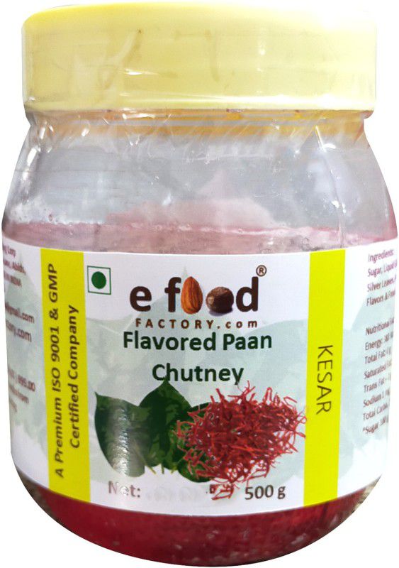 E Food Factory Kesar Flavored Paan Chutney 500g In Pet Jar Chutney Paste  (500 g)