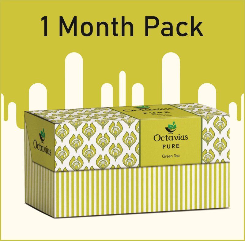 Octavius Pure Green Tea Bags Box  (30 Bags)