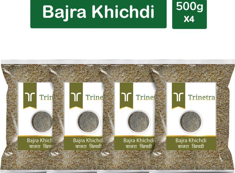 Trinetra Best Quality Bajra Khichdi (Pearl Millet Khichdi)-500gm (Pack Of 4) Pouch  (4 x 500 g)