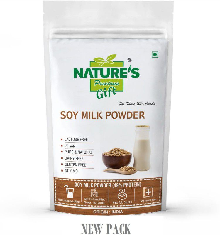 Nature's Precious Gift Soya Drink Powder [Vegan | Non-GMO | 49% Protein] - 200 GM Protein Shake  (SOY MILK)