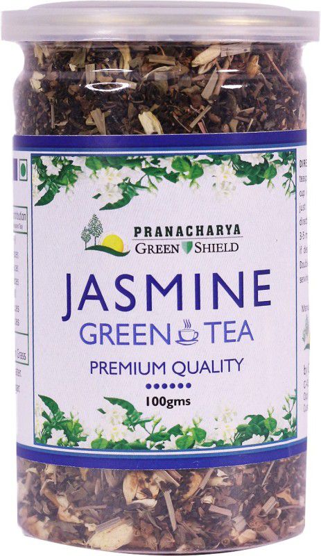Pranacharya Greenshield JASMINE GREEN TEA 100 GM Premium Quality Lime Green Tea Box  (100 g)