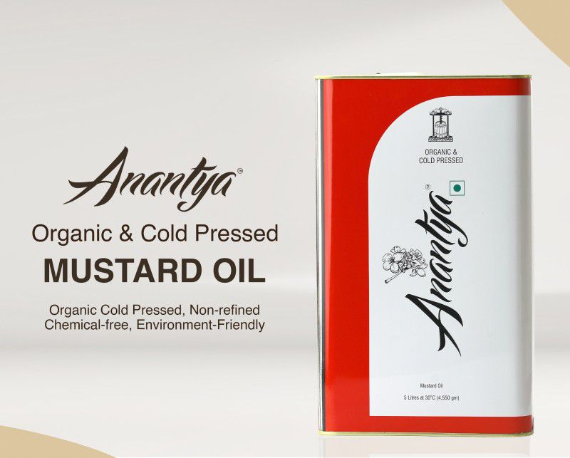 anantya Organic & Coldpressed Mustard Oil Tin  (5000 ml)