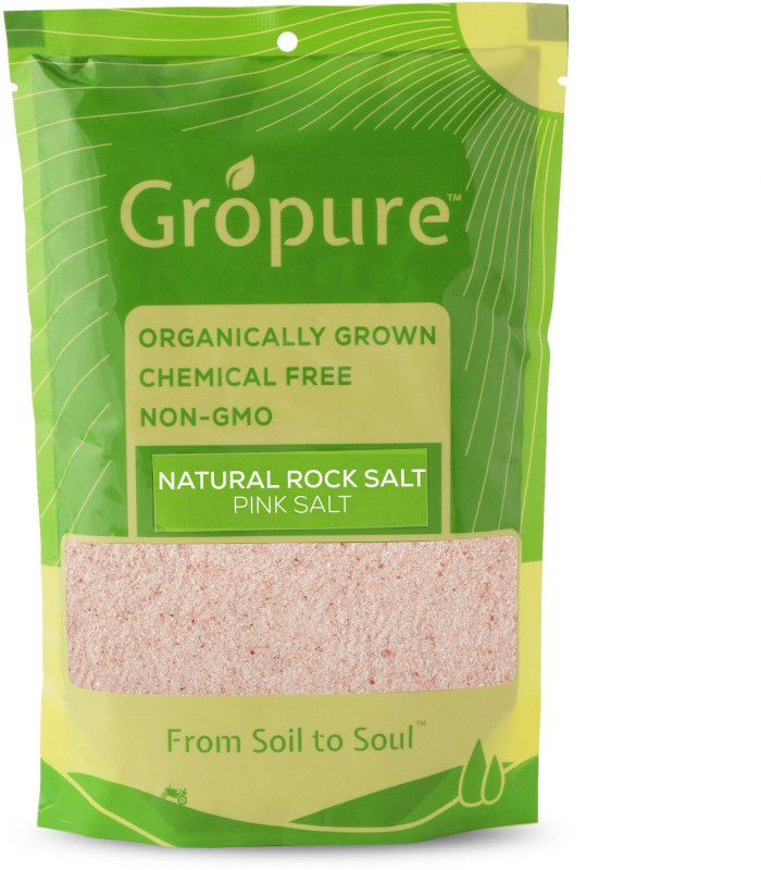 Gropure Organic Natural Rock Salt Powder (Pink Salt) Rock Salt  (900 g)