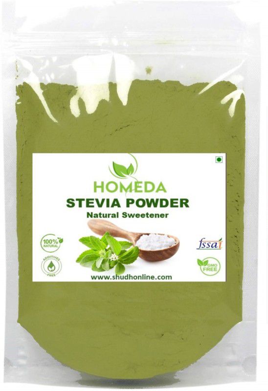 Homeda Stevia Powder - Organic Stivia Sugar Free, Green Natural Stelvia Leaves Sweetener  (100 g)