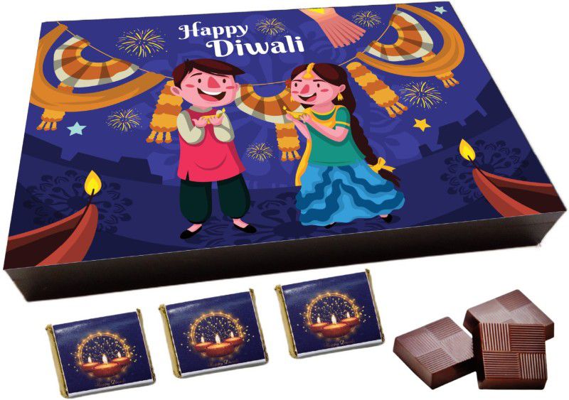 RUN TOY HAPPY DIWALI(70), Special 6pcs Chocolate Gift Box, (6 Cavity) Truffles  (6 Units)