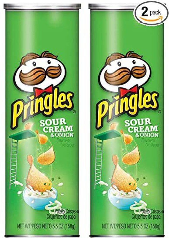Pringles SOUR CREAM &ONION CHIPS Chips  (2 x 158 g)