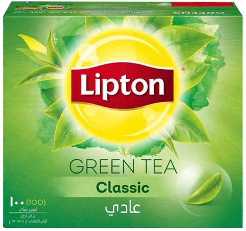 Lipton Classic Green Tea 100 Tea Bags Unflavoured Green Tea Bags Box  (150 g)