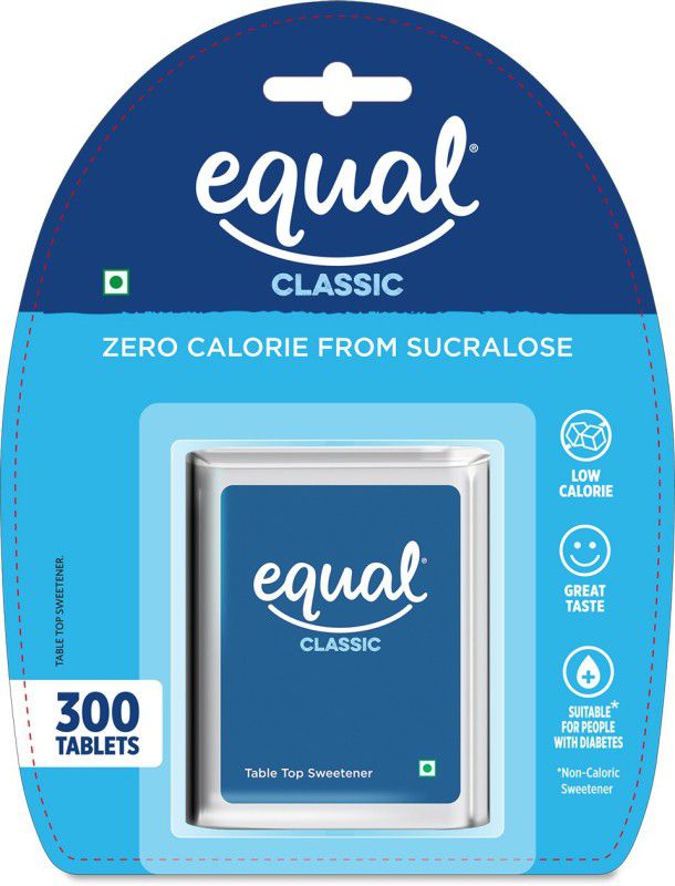 Equal Classic Zero Calorie Sweetener| Sugar Free| Calorie Control Sweetener  (300 Tablets)